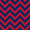 Red on Navy Chevron